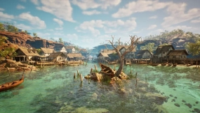 【UE】中世纪海滨村庄建筑模型  Medieval Seaside Village
