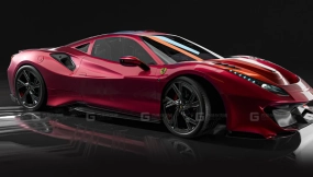 法拉利488赛道版绑定模型-Ferrari 488 Pista Rigged