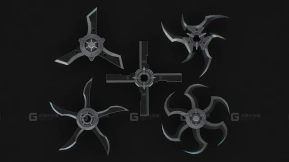 科幻手里剑套件 Scifi shuriken pack