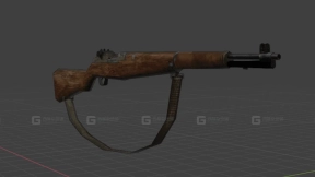 M1加兰德 - M1 Garand 3D model-19