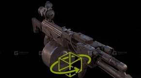 卡拉什尼科夫74-23型自动步枪 AK-74-23 3D model