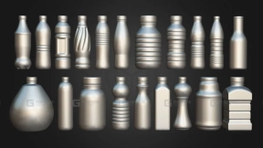 20瓶装套件拼装包第2卷 - Pack Of 20 Bottles Kitbash Volume 02