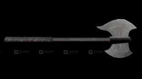 格罗格纳克斧头（Grognak的斧头）3D模型-3 - Топор Грогнака (Grognak's axe) 3D model-3