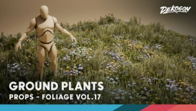 【UE】植被 VOL.17 - 地面植物（低多边形）  Foliage VOL.17 - Ground Plants (Low Poly)