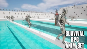 【UE5.1】生存角色扮演游戏动画集  Survival RPG Anim Set