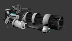 加特林机枪-22 - MiniGun 3D model-22