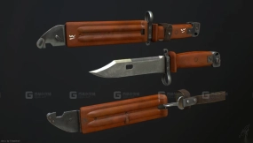 Штык-нож 6х4 3D model-97