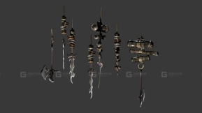 悬挂武器 3D模型-37 - Hanging Weapins 3D model-37