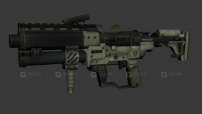 自动火箭发射器3D模型-61 - Auto rocket launcher 3D model-61