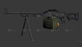 PKM通用机枪-PKM 3D model-39