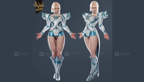 艾玛·弗罗斯特 漫威争锋 3D模型  Emma Frost Marvel Rivals 3d Model