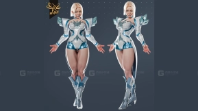 艾玛·弗罗斯特 漫威争锋 3D模型  Emma Frost Marvel Rivals 3d Model