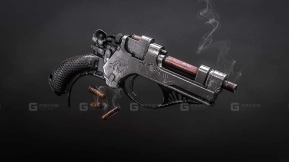 自由L-01a手枪 - Liberte L-01a Handgun 3D model-33