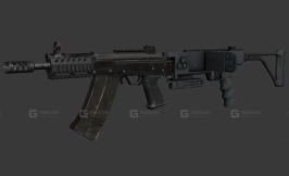 拐弯枪赛加12-Cornershot Saiga 12 3D model