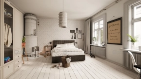 【UE】斯堪的纳维亚家居室内设计 - Archinteriors 第3卷 场景1  Scandinavian Home Interior - Archinteriors Vol 3 Scene 1