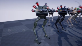 【UE】科幻双足哨兵机器人  SCI FI  DROID BIPED SENTINEL