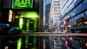 【UE】赛博朋克街道资产  Cyberpunk street assets