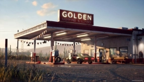 【UE】沙漠加油站  Desert Gas Station