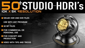 50个高质量工作室HDRI贴图  50+ High Quality Studio HDRIs