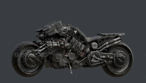机械摩托车捆绑包 - Cyborg Motor Bike Bundle 3D model-9