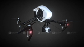 大疆悟1 PRO 3D模型 - DJI Inspire1 PRO 3D model