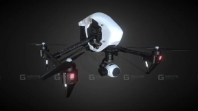 大疆悟1 PRO 3D模型 - DJI Inspire1 PRO 3D model