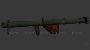 M1巴祖卡火箭筒3D模型-41 - m1 bazooka 3D model-41