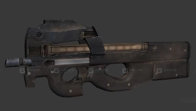 P90冲锋枪-P90 3D model-38