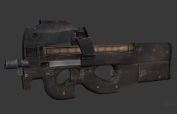 P90冲锋枪-P90 3D model-38