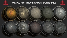 10款SP专用金属道具智能材质：覆盖锈蚀、做旧、划痕、磨损效果（SPSM格式）