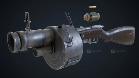 舒米哈榴弹发射器3D模型-9 - Shumikha Grenade Launcher 3D model-9