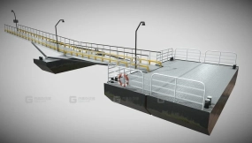 浮动河渡码头 Floating River Ferry Pier