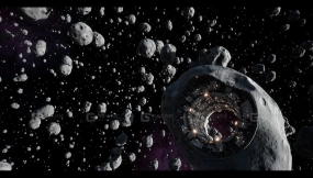 【UE】小行星带与小行星空间站包  Asteroid Field with Asteroid Stations Pack
