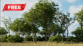 Blender的全新树木资产包 Blender New Tree Asset Pack