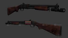 霰弹枪 - Shotgun 3D model-6