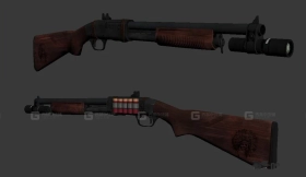 霰弹枪 - Shotgun 3D model-6