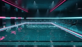 霓虹室内泳池 Neon Indoor Pool