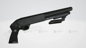 GTA罪恶都市、自由城故事（短管霰弹枪）3D模型-7 - GTA  VC, LCS (Stubby Shotgun) 3D model-7