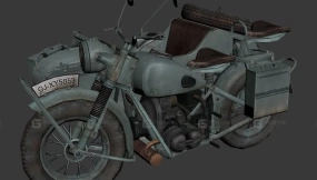 摩托车 - Motorbike 3D model-53