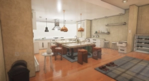 【UE】室内与游戏厨房道具 v.02  Interior & Game Kitchen props v.02