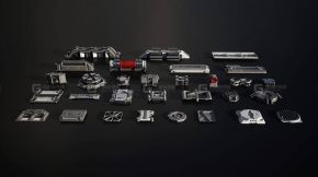 【Kitbash3D】科幻零部件 Greebles