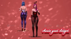 【UE】兔子 - 可爱战斗动漫女战士 写实MMORPG FPS风格化角色  Bunny - Cute Fighting Anime Warrior Girl Realistic MMORPG FPS Stylized Character