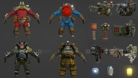 Deep Rock Galactic default dwarfs and weapons 深岩银河默认矮人与武器