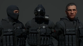 【UE】适用于射击游戏的模块化角色（黑色套件）Black Kit Modular
