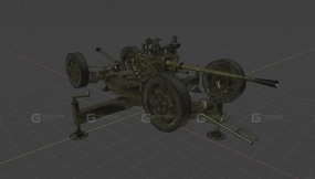 37毫米61-K 3D模型-25 - 37-mm 61-K 3D model-25