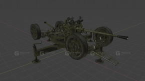 37毫米61-K 3D模型-25 - 37-mm 61-K 3D model-25