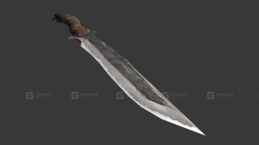 小刀（克里斯·雷德菲尔德）3D模型-54 - Knife (Chris Redfield) 3D model-54