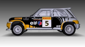 1986年雷诺5 Maxi Turbo - 1986 Renault 5 Maxi Turbo 3D model-34