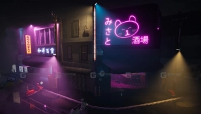 【UE4.26】独立日式夜晚小巷 Indie Japanese Night Alley
