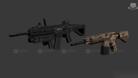 突击步枪-Assault rifles 3D model